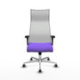 Piqueras y Crespo Chaise de Bureau Albacete Lila et Blanc