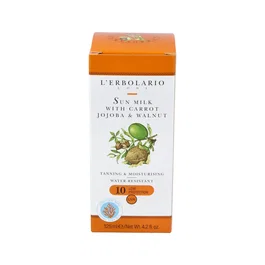 L'Erbolario Lait Solaire Carotte et Jojoba SPF10 Visage et Corps 125ml
