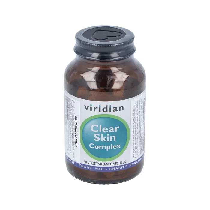 Viridian Clear Skin Complex complément alimentaire 60 capsules végétales Viridian Clear Skin Complex complément alimentaire 60 capsules végétales
