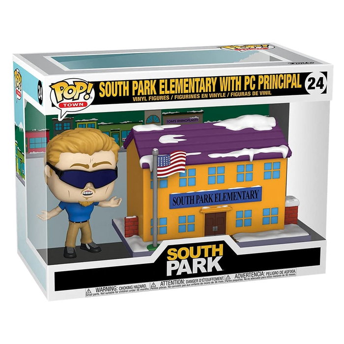Funko Pop! Town South Park Elementary - Figurine Vinyle 20 cm avec PC Principal