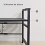 Holmios Étagère organisatrice de cuisine noire