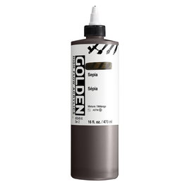 Golden High Flow Couleur Acrylique Sepia 473 ml