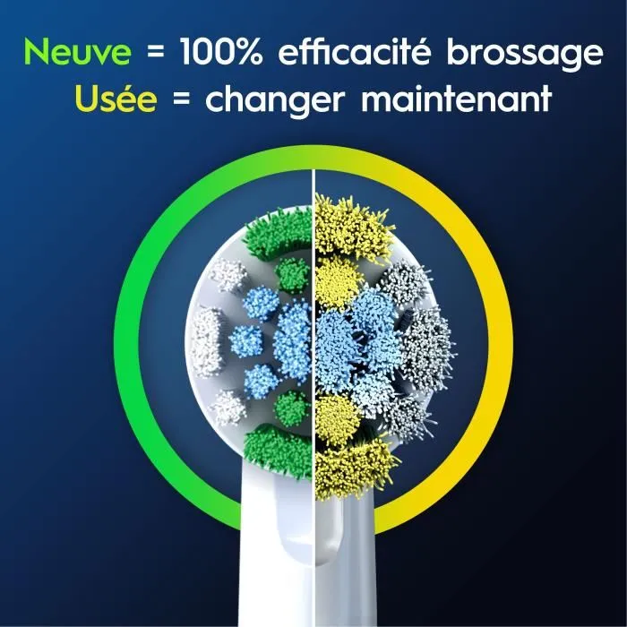 Oral-B Brossettes Precision Clean - Pour brosses à dents électriques - Élimine la plaque dentaire - Pack de 6 Oral-B Brossettes Precision Clean - Pour brosses à dents électriques - Élimine la plaque dentaire - Pack de 6