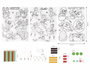 Innspiro Kit Plástico Mágico Temático 3 en 1 avec 33 accessoires et 3 feuilles A4