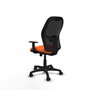 PIQUERAS Y CRESPO Chaise Alocén Synchrone Orange et Noir