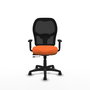 PIQUERAS Y CRESPO Chaise Alocén Synchrone Orange et Noir