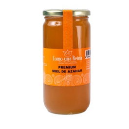 Como Una Reina Miel de Fleur d'Oranger Pot en Verre Premium 1000g