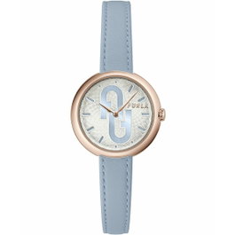 Furla WW00005005L3 avec bracelet bleu et boîtier rose