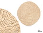 Kinvara Set de 2 Salvamantels Ronds Naturels 35 cm Fibre de Maïs (Set de 12)