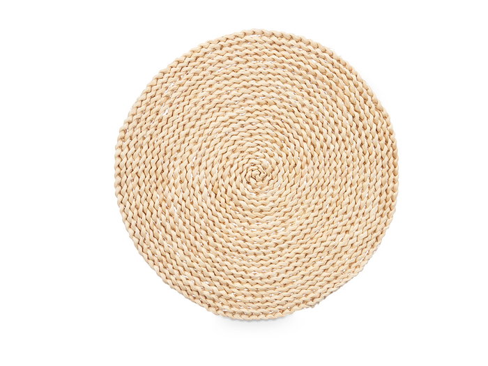Kinvara Set de 2 Salvamantels Ronds Naturels 35 cm Fibre de Maïs (Set de 12)
