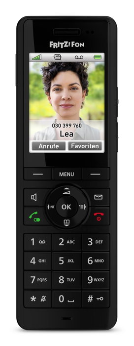 Fritz! Telephone receiver X6 Noir 6,1 cm (2,4 pouces)