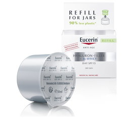 Eucerin HYALURON FILLER Crème Jour Peaux Sèches SPF15 Recharge 50 ml