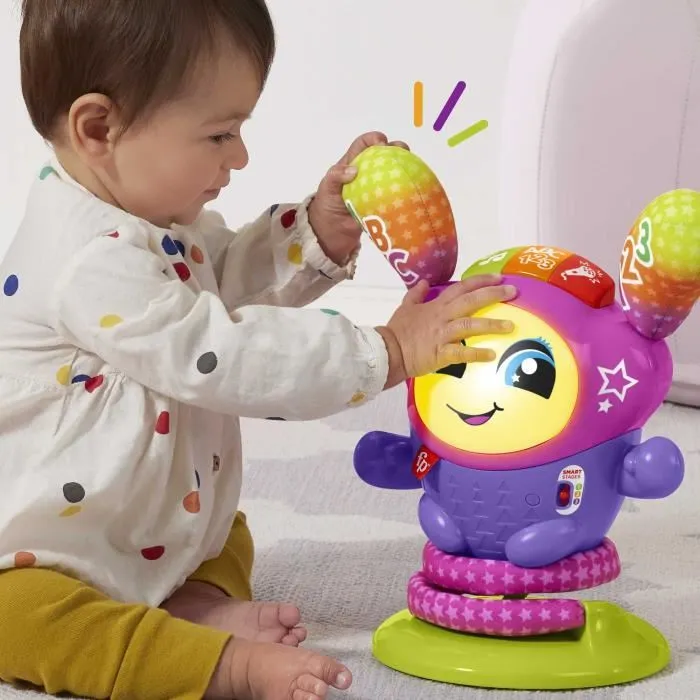 Fisher-Price DJ le Robot Danseur à Rebond Rose Fisher-Price DJ le Robot Danseur à Rebond Rose