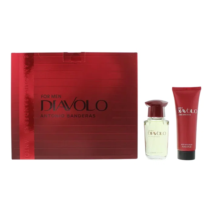 Antonio Banderas Set Diavolo pour Homme avec Eau de Toilette et Baume Après-Rasage Antonio Banderas Set Diavolo pour Homme avec Eau de Toilette et Baume Après-Rasage
