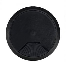 Micel 90324 Bouchon passe-câbles en ABS noir Ø60 x 22 mm, blister