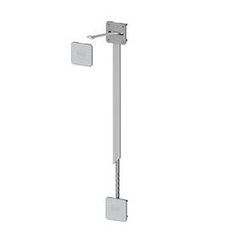 HERRAJES ALK Kit Enderezador CETTO Gris Métal 1110.23 - Régulateur supérieur pour portes et panneaux, Hauteur 2330mm, Set de 4