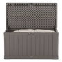 Color Baby Coffre de rangement extérieur marron Lifetime 440 litres 127x64x67 cm