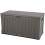 Color Baby Coffre de rangement extérieur marron Lifetime 440 litres 127x64x67 cm