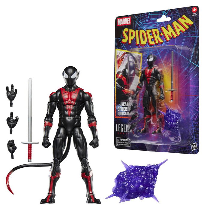 Hasbro Marvel Legends Series : Figurine Uncanny Spider-Man (Nightcrawler) 15 cm avec 5 accessoires – Collection Comics X-Men