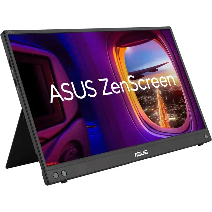 ASUS ZenScreen MB16AHV - Écran portable USB-C 15,6 pouces Full HD IPS - Connectivité USB-C et mini HDMI - Léger (0,9 kg) - Anti-lumière bleue - Pour travail nomade