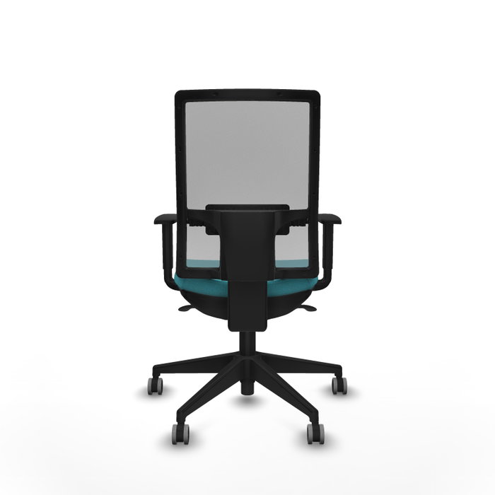 PIQUERAS Y CRESPO Chaise de bureau Horna Turquoise avec mécanisme synchrone et accoudoirs 1D