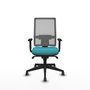 PIQUERAS Y CRESPO Chaise de bureau Horna Turquoise avec mécanisme synchrone et accoudoirs 1D