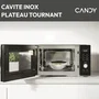 Candy Micro-ondes Gril Essenza CMGA31EDLB 1000W 31L Digital Noir - 5 Niveaux de Puissance, 10 Menus Auto, Fonction Nettoyage Automatique