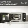 Candy CMGA31EDLB Micro-ondes Grill 31L 1000W Acier Inoxydable Nettoyage Automatique