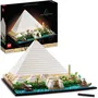 LEGO Architecture 21058 - La Grande Pyramide de Gizeh, Maquette de Construction avec Temples, Sphinx et Obélisque, Décoration Monument Historique