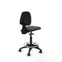 PIQUERAS Y CRESPO Tabouret Isso Asynchrone Tissu Gris foncé