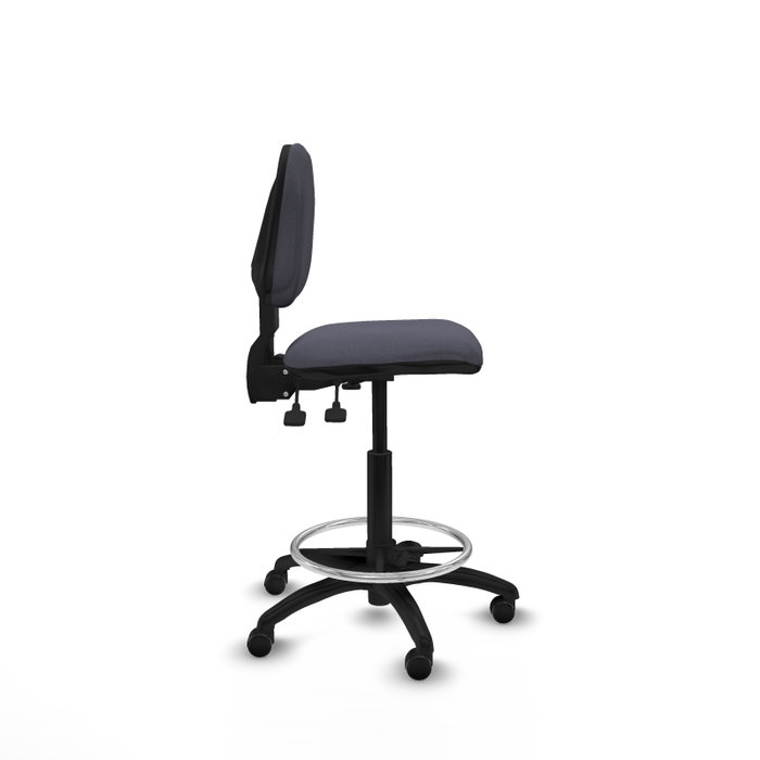 PIQUERAS Y CRESPO Tabouret Isso Asynchrone Tissu Gris foncé