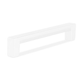 Herrajes ALK Tirador modèle Olano L104 C96 en zamac, finition blanc mat et noir mat, couleur RAL 9006