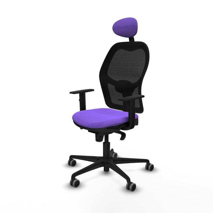 Piqueras y Crespo Chaise de Bureau 1D036G1 Lila avec Appui-tête