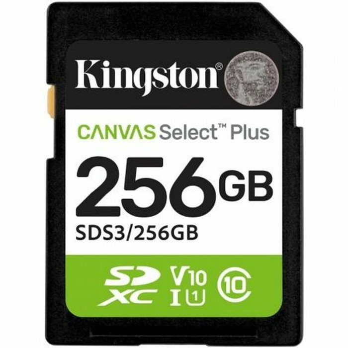 Carte Mémoire Micro SD avec Adaptateur Kingston Canvas Select Plus Gen3 256 GB