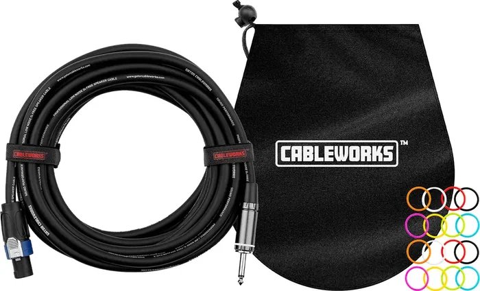 CABLEWORKS Câble Haut-Parleur Jack/Speakon - 1,8 m