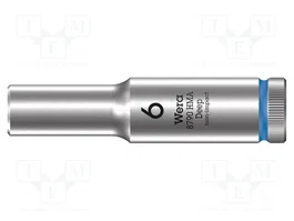 WERA Douille HEX 6mm 1/4'' 50mm