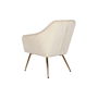 Siège DKD Home Decor Crème Doré Métal 74 x 74 x 90 cm