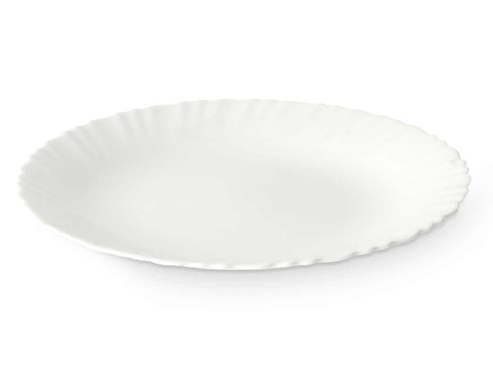 Vivalto Assiette plate classique Opal 24 cm blanc (Set de 24)