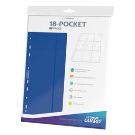 Ultimate Guard 18-Pocket Pages Side-Loading - Bleu