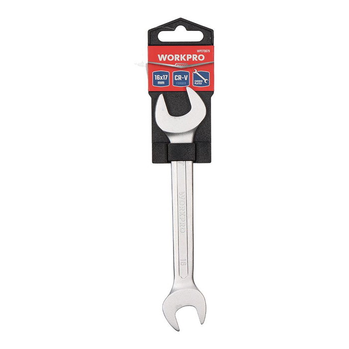 Clé fixe double bout ouvert Workpro 16-17 mm