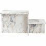 BigBuy Home Table basse Harmony effet marbre Freesia 80 x 40 x 40 cm
