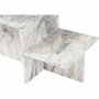 BigBuy Home Table basse Harmony effet marbre Freesia 80 x 40 x 40 cm