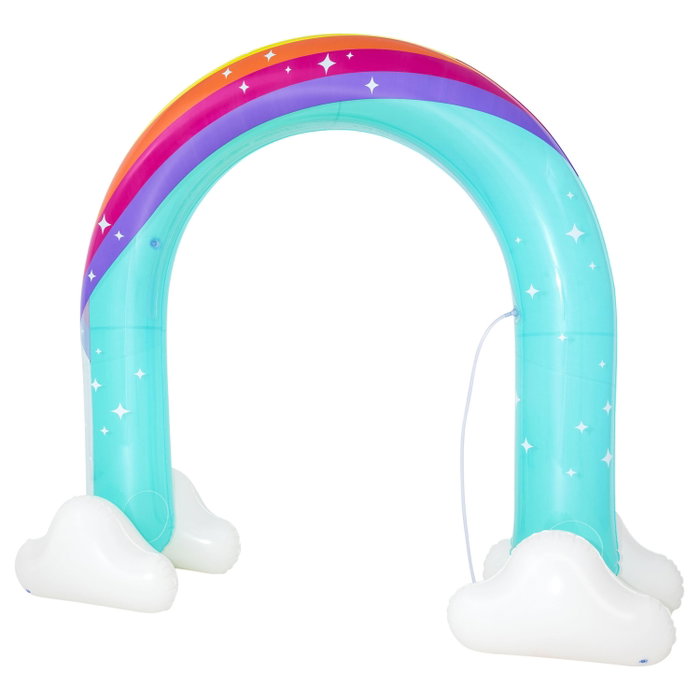Bestway 52732 Asperseur Gonflable Arc-en-Ciel Jumbo pour Enfants +2 Ans 221x71x193 cm Jardin