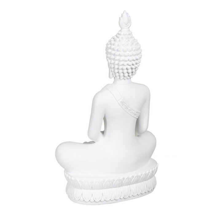 BigBuy Home Figurine Décorative Blanc Buda 24 x 14,2 x 41 cm