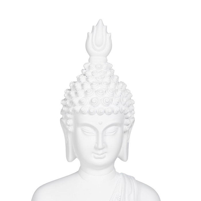 BigBuy Home Figurine Décorative Blanc Buda 24 x 14,2 x 41 cm