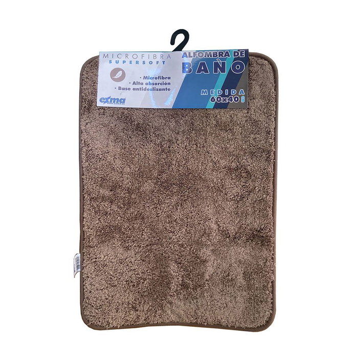 Exma Tapis de bain microfibre 60x40 cm antidérapant, couleurs assorties