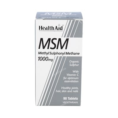 HEALTH AID MSM 1000 mg, 90 comprimés HEALTH AID MSM 1000 mg, 90 comprimés