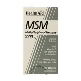 HEALTHAID MSM 1 000 mg et Vitamine C 90 comprimés
