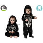 BigBuy Carnival Déguisement Squelette Bébé Noir 12-24 Mois