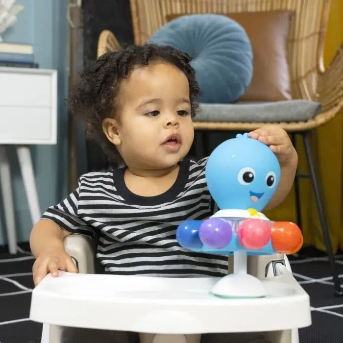 Baby Einstein Opus le Poulpe - Jouet d'éveil sensoriel tournant avec lumières, couleurs vives et textures pour bébé 3M+